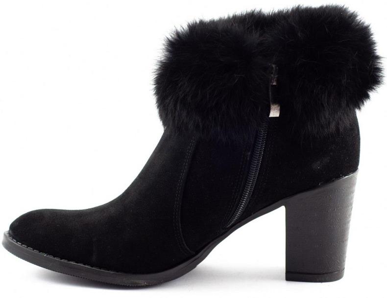 Olivier Bottes isolantes noires Maia avec fourrure 2