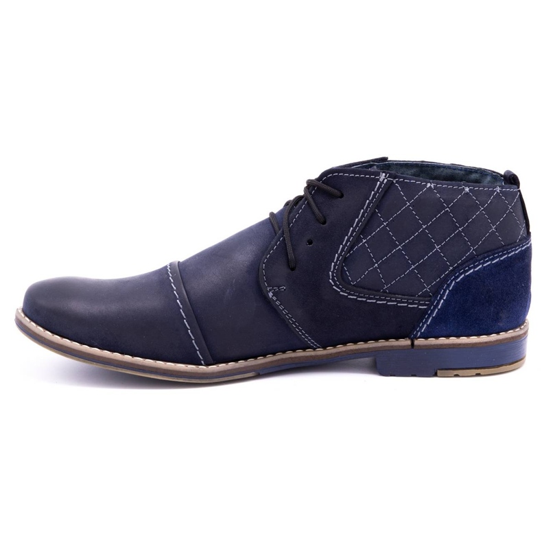 Olivier Chaussures matelassées homme 254 bleu marine 1