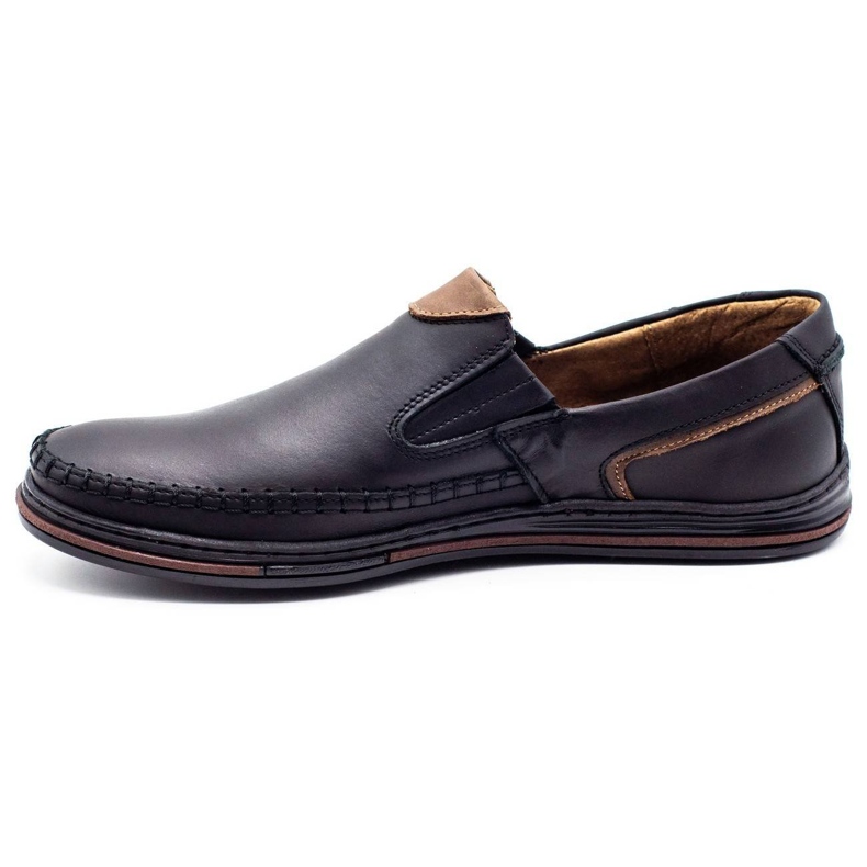 Polbut Chaussures homme mocassins 09 noir 1