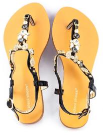 Sandales noires 6506 pour femme 2