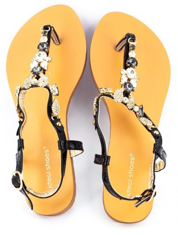 Sandales noires 6506 pour femme 2