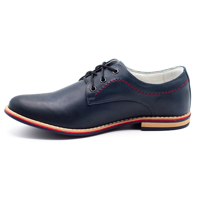 ABIS Chaussures en cuir pour hommes 4149 Grl bleu marine 1
