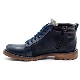 Mario Pala Chaussures hiver homme 865MP bleu marine 1