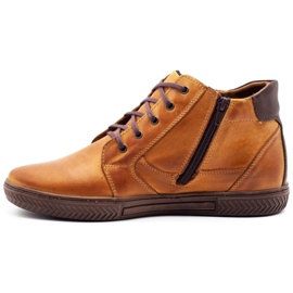 Polbut Chaussures d'hiver pour hommes J47F rouge orange 1 Polbut Chaussures d'hiver pour hommes J47F rouge orange 1
