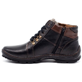 Mario Pala Bottes d'hiver pour hommes noires 311MP 1