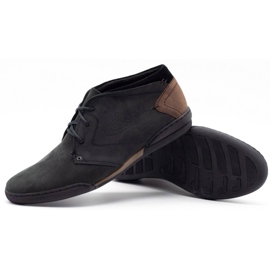 Polbut Chaussures isolées noires pour hommes C37F en daim le noir 3