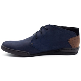 Polbut Chaussures isolantes homme C37F daim bleu marine 1