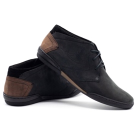 Polbut Chaussures isolées noires pour hommes C37F en daim le noir 4