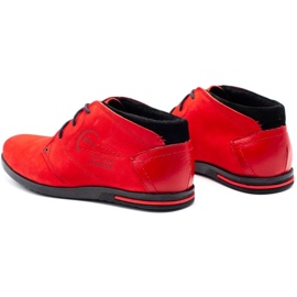 Polbut Chaussures isolées rouges pour hommes C37F en daim rouge 7