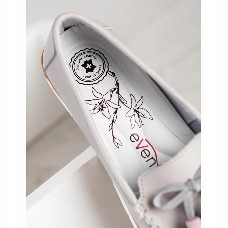 Evento Mocassins En Cuir À Franges beige 1