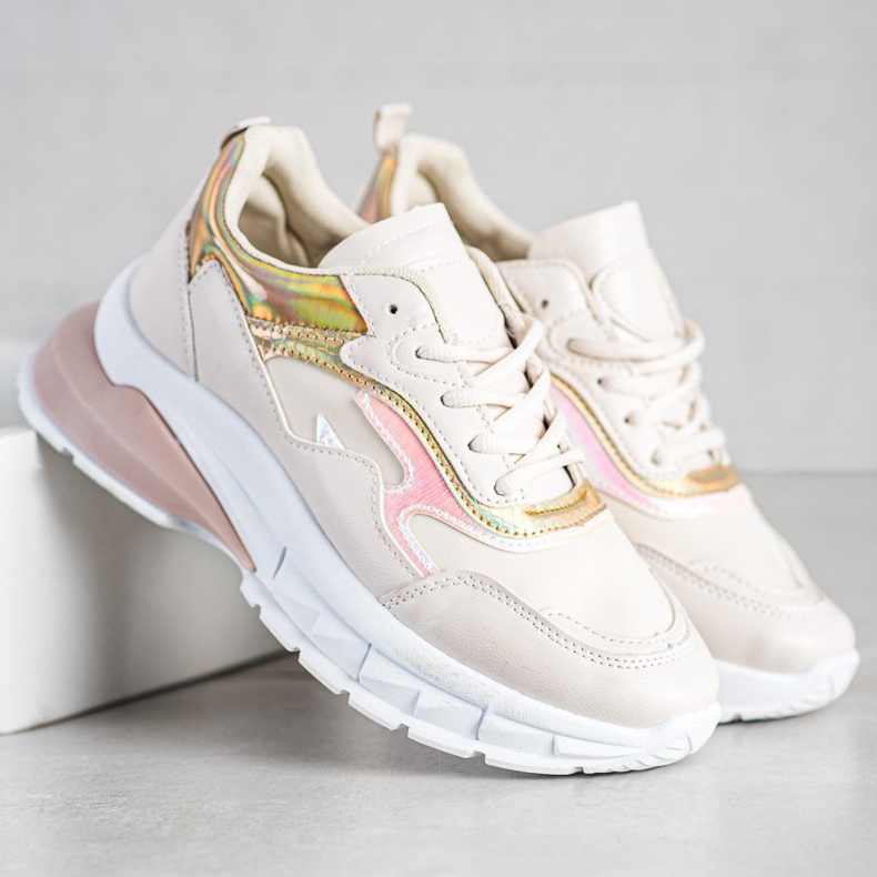 Sweet Shoes Baskets beiges élégantes 2