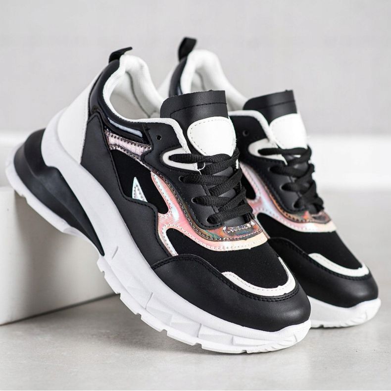 Sweet Shoes Baskets noires élégantes le noir 2