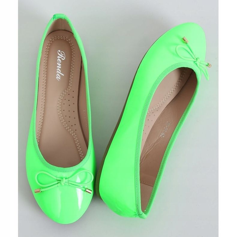Ballerines vert fluo DY-01 Vert 1