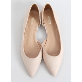 Ballerines à découpe beige MM-593 Beige 1