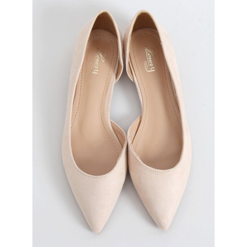 Ballerines à découpe beige MM-593 Beige 1