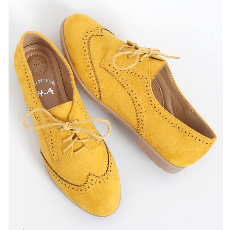 Mocassins à lacets H110 Mostaza jaune 1
