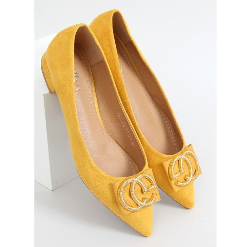 Ballerines amande miel nez FM3107A Jaune 1