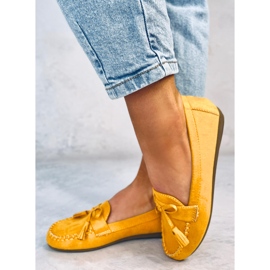 BM Mocassins femme miel XR-1R2 Jaune 4