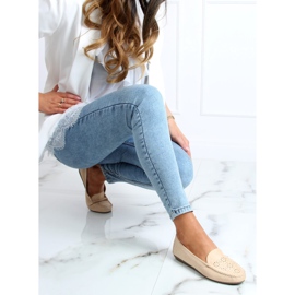 Mocassins ajourés beiges XR-1R6 Beige 3