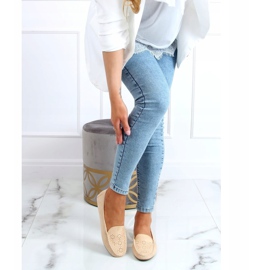 Mocassins ajourés beiges XR-1R6 Beige 2