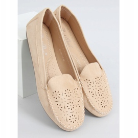 Mocassins ajourés beiges XR-1R6 Beige 1