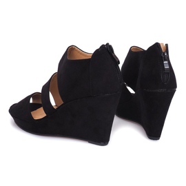 Sandales Compensées Espadrilles J-13 Noir le noir 1