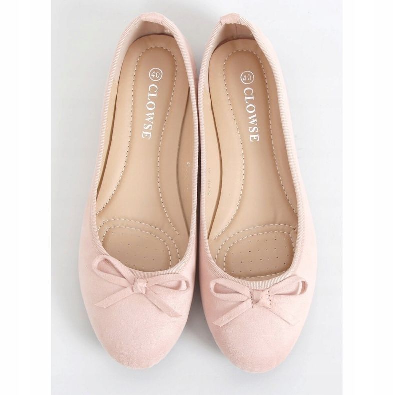 Ballerines en daim rose 9F116 Rose 1