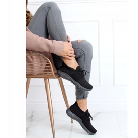 Chaussettes noires chaussures de sport C9239 Negro 1