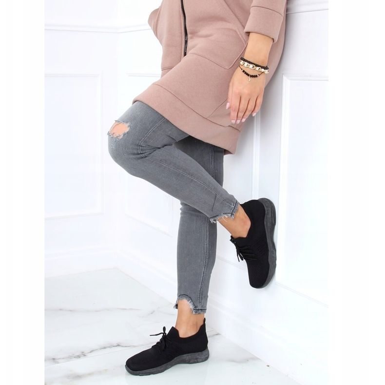 Chaussettes noires chaussures de sport C9239 Negro 2