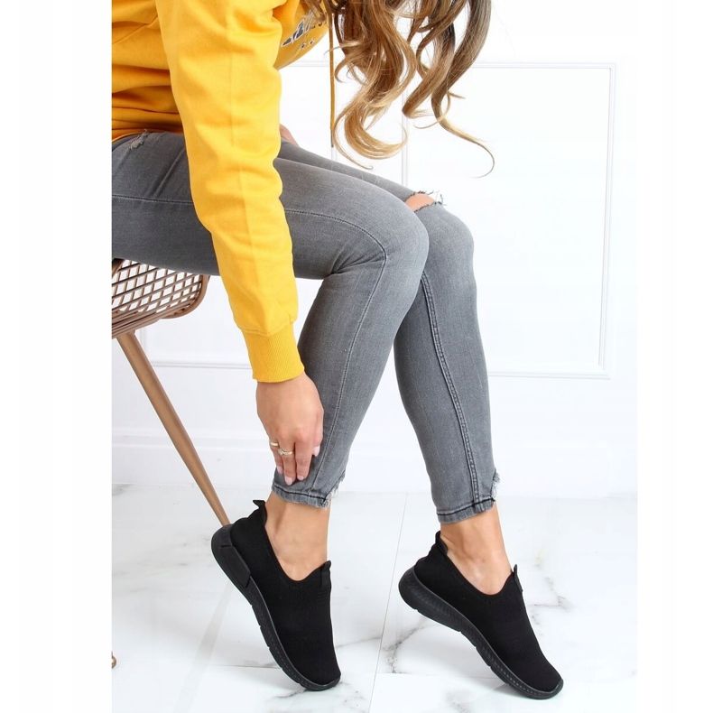 Chaussettes noires chaussures de sport C9273 Negro 2