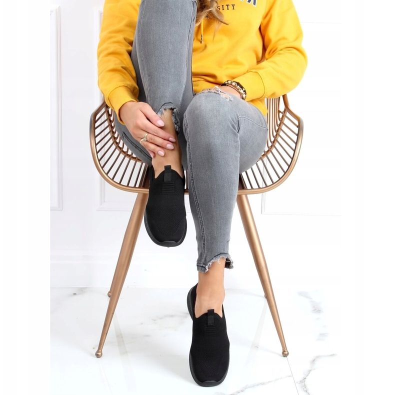 Chaussettes noires chaussures de sport C9273 Negro 1