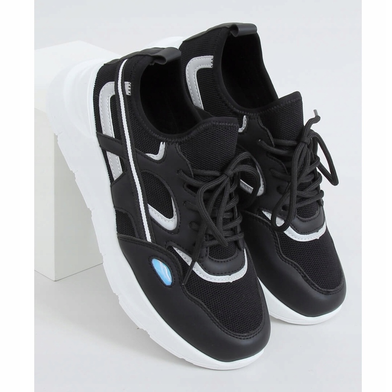 Chaussures de sport noires B0-560 Noir le noir 1