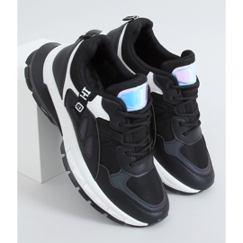 Chaussures de sport noires pour femmes B0-553 Noir le noir 1