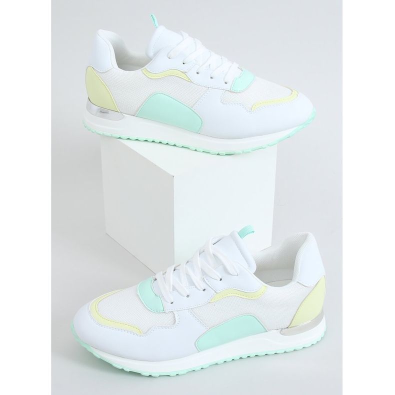 Chaussures de sport multicolores C915 BLANC / JAUNE / VERT blanche 1