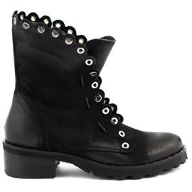 Dolce Pietro Bottes femme isolées 1040 noir 1