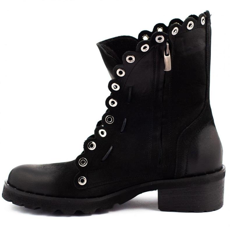 Dolce Pietro Bottes femme isolées 1040 noir 2