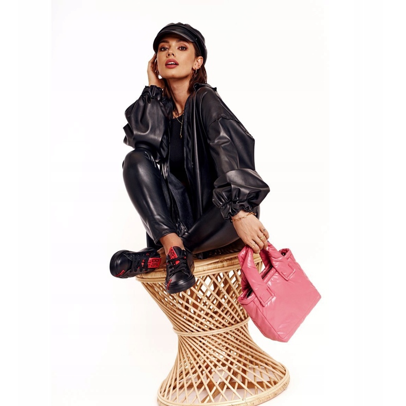 Baskets en cuir pour femmes Big Star EE274303 Noir le noir 1