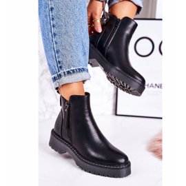 J.STAR But Bottes Chaudes Femme Sur Une Semelle En Caoutchouc Black Moon Walk noir 2