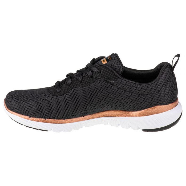 Chaussures Skechers Flex Appeal 3.0 W 13070-BKRG noir doré 1