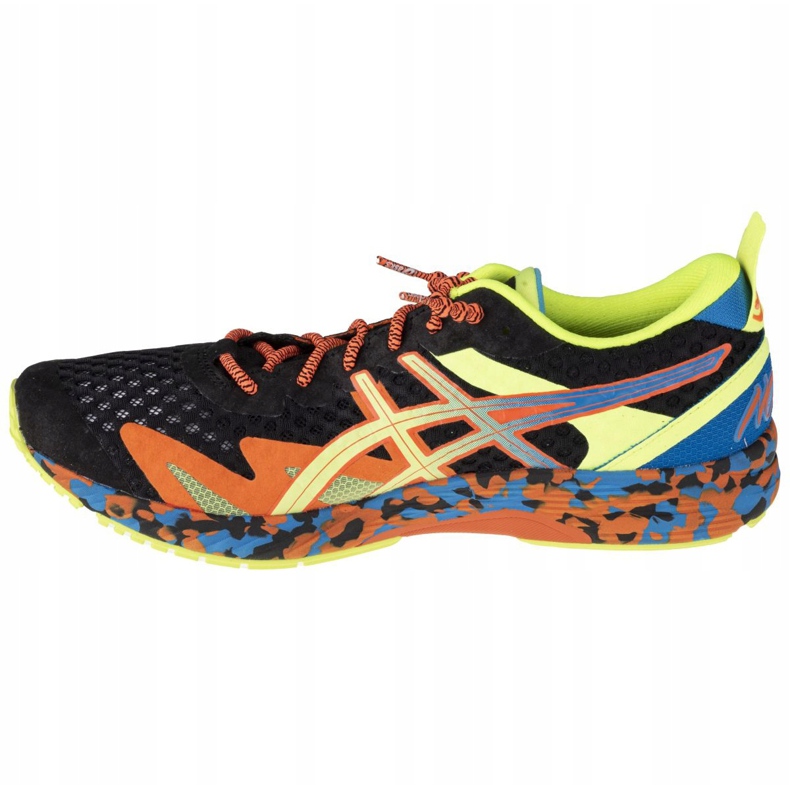 Chaussures Asics Gel-Noosa Tri 12 M 1011B277-005 noir bleu orange jaune 1
