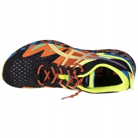 Chaussures Asics Gel-Noosa Tri 12 M 1011B277-005 noir bleu orange jaune 2