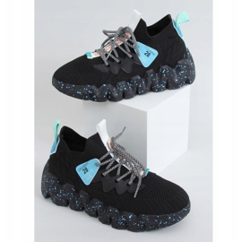 Chaussures de sport à semelle haute NB387 Allblack noires 1