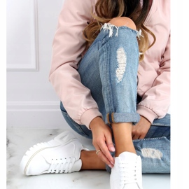 Blanc NB382P Baskets semelle haute beige blanche 1