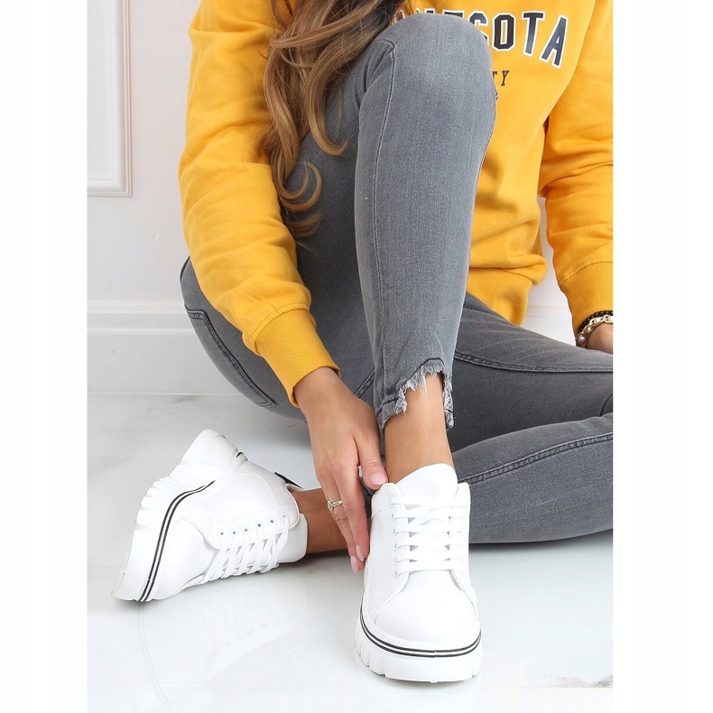 Baskets semelle haute blanc NB382P Blanc 2