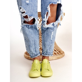 Baskets Femme Big Star Lime AA274012 jaune 4