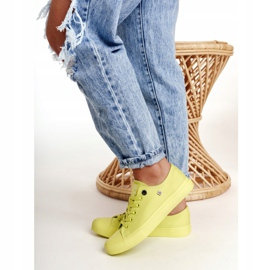 Baskets Femme Big Star Lime AA274012 jaune 8