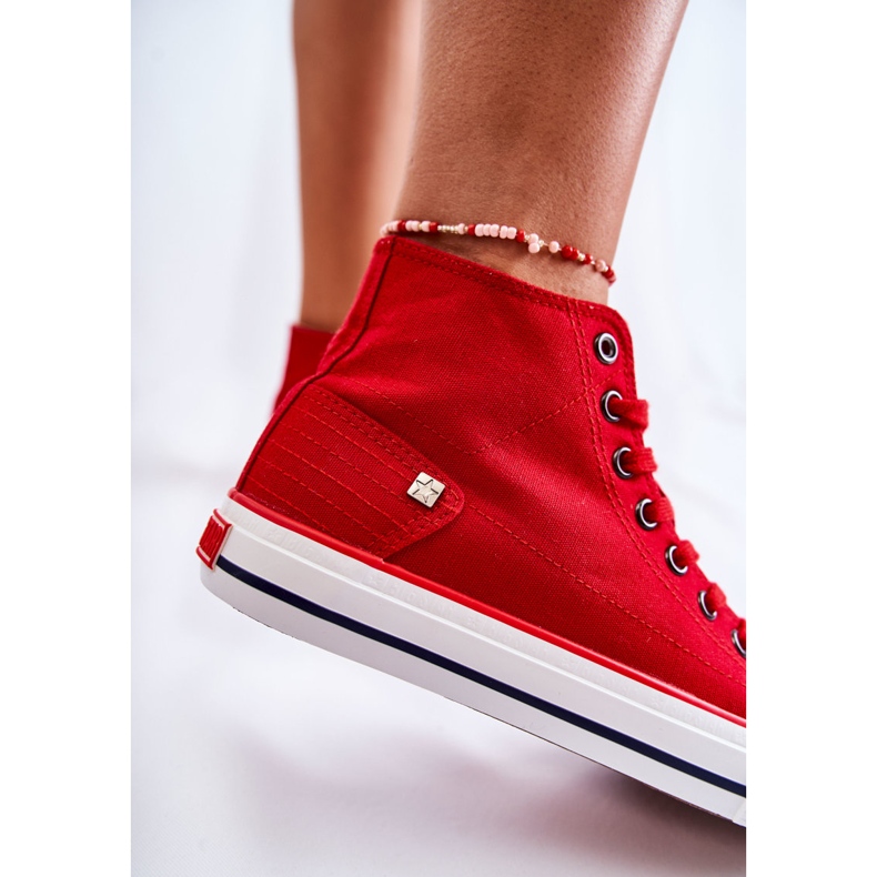 Baskets Femme Big Star High Rouge DD274334 1