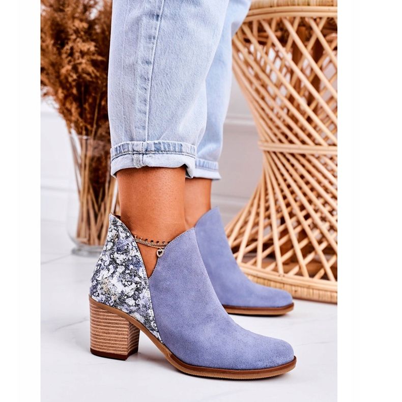 Bottes en cuir pour femmes sur un talon haut Maciejka Light Blue 04492 bleu 1 Bottes en cuir pour femmes sur un talon haut Maciejka Light Blue 04492 bleu 1