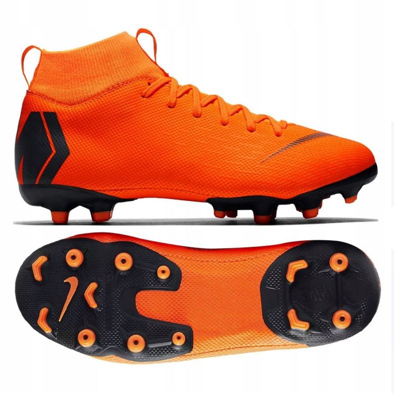 Nike Mercurial Superfly 6 Academy Gs Mg Jr AH7337-810 chaussures de football orange 2