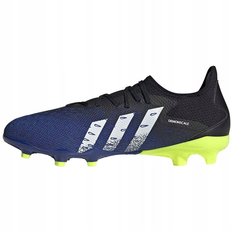 Chaussures de football adidas Predator Freak.3 L Fg bleu marine-noir-vert FY0615 1